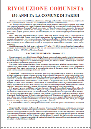 150Anniversario Comune di Parigi