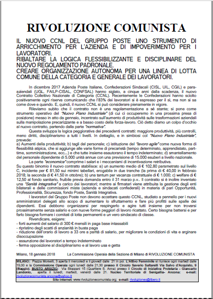 CCNL Poste 18 1 18