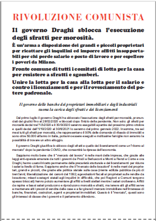 Vol.sblocco esecuzione sfratti